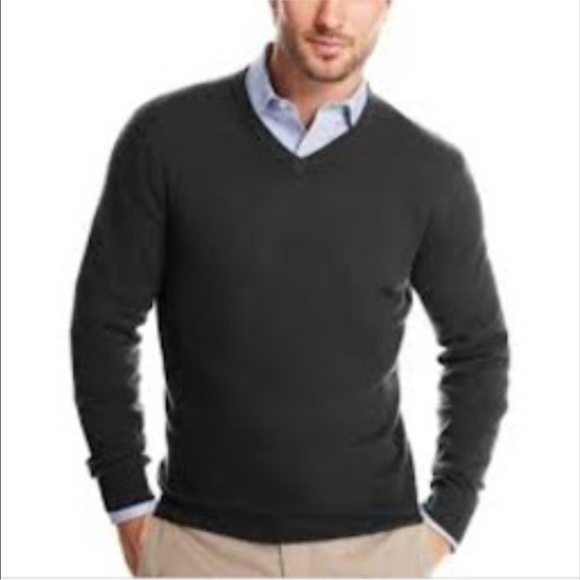 Club Room Estate Cashmere V neck sweater - Picture 2 of 6